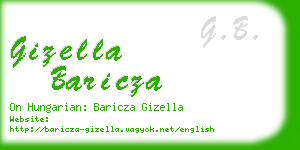 gizella baricza business card